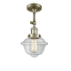 A thumbnail of the Innovations Lighting 201F Small Oxford Antique Brass / Clear