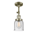 A thumbnail of the Innovations Lighting 201F Small Bell Antique Brass / Seedy