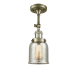 A thumbnail of the Innovations Lighting 201F Small Bell Antique Brass / Silver Mercury