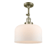 A thumbnail of the Innovations Lighting 201F X-Large Bell Antique Brass / Matte White