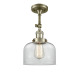 A thumbnail of the Innovations Lighting 201F Large Bell Antique Brass / Clear