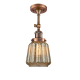 A thumbnail of the Innovations Lighting 201F Chatham Antique Copper / Mercury Fluted