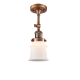 A thumbnail of the Innovations Lighting 201F Small Canton Antique Copper / Matte White Cased
