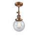 A thumbnail of the Innovations Lighting 201F-6 Beacon Antique Copper / Seedy