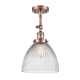 A thumbnail of the Innovations Lighting 201F Seneca Falls Antique Copper / Clear Halophane