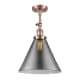 A thumbnail of the Innovations Lighting 201F X-Large Cone Antique Copper / Plated Smoke