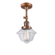 A thumbnail of the Innovations Lighting 201F Small Oxford Antique Copper / Clear