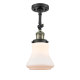 A thumbnail of the Innovations Lighting 201F Bellmont Black / Antique Brass / Matte White