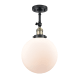 A thumbnail of the Innovations Lighting 201F X-Large Beacon Black Antique Brass / Matte White