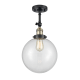 A thumbnail of the Innovations Lighting 201F X-Large Beacon Black Antique Brass / Clear