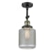 A thumbnail of the Innovations Lighting 201F Stanton Black Antique Brass / Clear Wire Mesh