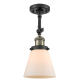 A thumbnail of the Innovations Lighting 201F Small Cone Black Antique Brass / Matte White Cased
