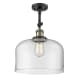 A thumbnail of the Innovations Lighting 201F X-Large Bell Black Antique Brass / Clear