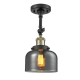 A thumbnail of the Innovations Lighting 201F Large Bell Black Antique Brass / Plated Smoked