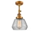 A thumbnail of the Innovations Lighting 201F Fulton Brushed Brass / Clear