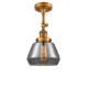 A thumbnail of the Innovations Lighting 201F Fulton Brushed Brass / Smoked