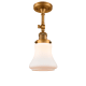 A thumbnail of the Innovations Lighting 201F Bellmont Brushed Brass / Matte White