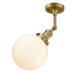 A thumbnail of the Innovations Lighting 201F-8 Beacon Brushed Brass / Matte White Cased