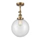 A thumbnail of the Innovations Lighting 201F X-Large Beacon Brushed Brass / Clear