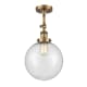 A thumbnail of the Innovations Lighting 201F X-Large Beacon Brushed Brass / Seedy