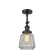 A thumbnail of the Innovations Lighting 201F Chatham Matte Black / Clear