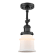 A thumbnail of the Innovations Lighting 201F Small Canton Matte Black / Matte White Cased