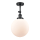 A thumbnail of the Innovations Lighting 201F X-Large Beacon Matte Black / Matte White