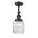 A thumbnail of the Innovations Lighting 201F Colton Matte Black / Clear Halophane