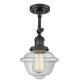 A thumbnail of the Innovations Lighting 201F Small Oxford Matte Black / Clear