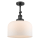A thumbnail of the Innovations Lighting 201F X-Large Bell Matte Black / Matte White