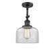 A thumbnail of the Innovations Lighting 201F Large Bell Matte Black / Clear