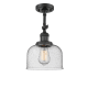 A thumbnail of the Innovations Lighting 201F Large Bell Matte Black / Seedy