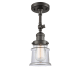 A thumbnail of the Innovations Lighting 201F Small Canton Oil Rubbed Bronze / Clear