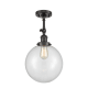 A thumbnail of the Innovations Lighting 201F X-Large Beacon Oil Rubbed Bronze / Clear