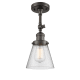 A thumbnail of the Innovations Lighting 201F Small Cone Oiled Rubbed Bronze / Seedy