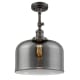 A thumbnail of the Innovations Lighting 201F X-Large Bell Oil Rubbed Bronze / Plated Smoke