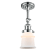 A thumbnail of the Innovations Lighting 201F Small Canton Polished Chrome / Matte White Cased