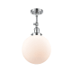A thumbnail of the Innovations Lighting 201F X-Large Beacon Polished Chrome / Matte White