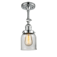 A thumbnail of the Innovations Lighting 201F Small Bell Polished Chrome / Clear