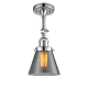 A thumbnail of the Innovations Lighting 201F Small Cone Polished Chrome / Smoked