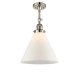 A thumbnail of the Innovations Lighting 201F X-Large Cone Polished Nickel / Matte White