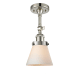 A thumbnail of the Innovations Lighting 201F Small Cone Polished Nickel / Matte White Cased