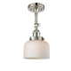 A thumbnail of the Innovations Lighting 201F Large Bell Polished Nickel / Matte White Cased