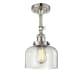 A thumbnail of the Innovations Lighting 201F Large Bell Polished Nickel / Clear