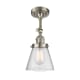 A thumbnail of the Innovations Lighting 201F Small Cone Brushed Satin Nickel / Seedy