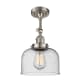 A thumbnail of the Innovations Lighting 201F Large Bell Brushed Satin Nickel / Seedy