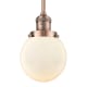 A thumbnail of the Innovations Lighting 201S-6 Beacon Antique Copper / Matte White Cased