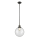 A thumbnail of the Innovations Lighting 201S X-Large Beacon Black Antique Brass / Clear