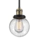 A thumbnail of the Innovations Lighting 201S-6 Beacon Black / Antique Brass / Seedy