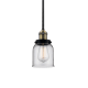 A thumbnail of the Innovations Lighting 201S Small Bell Black / Antique Brass / Clear